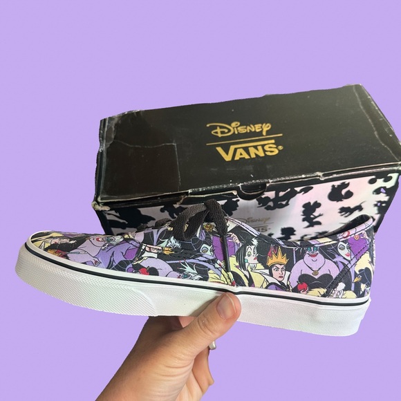 Vans Disney Women Sneakers - Purple and Black - Picture 1 of 7